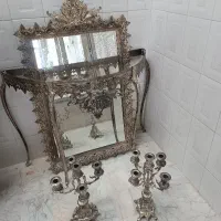 آیینه شمعدان برنز