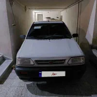 پراید مدل ۹۰ سفید با فرمان هیدرولیک بی رنگ