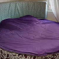 تخت دونفره گرد بزرگ چوب اصل