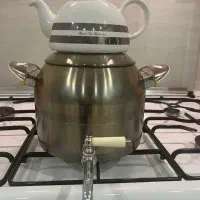 کتری و قوری بزرگ و سالم و تمیز