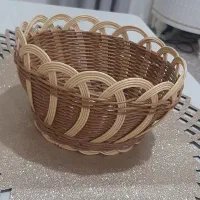 سبد جا میوه دست باف