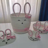 سبد با نخ قیطان|صنایع دستی و سایر لوازم تزئینی|بندرعباس, |دیوار