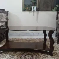مبل ۷ نفره چوب راش همراه با میز وسط مبل و عسلی|مبلمان خانگی و میز عسلی|مبارکه, |دیوار