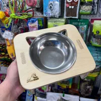 ظرف اب غذا چوبی استیل سرامیکی|لوازم جانبی حیوانات|مشهد, گلبرگ|دیوار