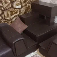 مبل چرمی در حد نو|مبلمان خانگی و میز عسلی|زاهدان, |دیوار