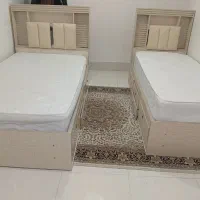 دوعددتخت یه نفره با تشک