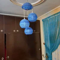 لوستر رنگ آبی|لوستر و چراغ آویز|تهران, تهرانپارس غربی|دیوار
