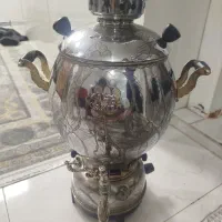 سماور گازی بسیار سالم آتشدان مسی