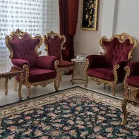 مبل سلطنتی ۹ نفر|مبلمان خانگی و میز عسلی|کرمانشاه, |دیوار