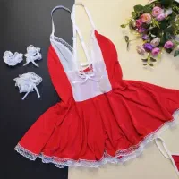 لباس خواب شب زنانه کاستوم خدمتکاری ساتن|لباس|قم, کلهری|دیوار