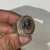 انگشتر نقره شجر فیروزه زمرد پنجشیر اصلی بخون