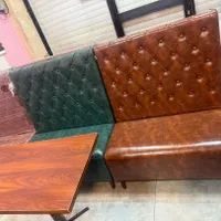 ۲۴ عدد مبل چرم کافه ای و رستورانی
