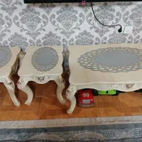 مبل هفت نفره با ۳تا میزعسلی|مبلمان خانگی و میز عسلی|نور, |دیوار