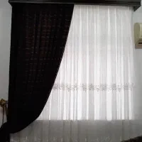 پرده پذیرایی.تازه.بدون پارگی.کاملا سالم|پرده، رانر، رومیزی|رشت, نیروی دریایی|دیوار