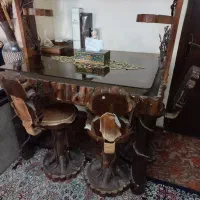 میزبار با چوب گردو اصل|بوفه، ویترین، کنسول|تهران, نظام‌آباد|دیوار