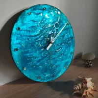 ساعت دیواری رزینی|صنایع دستی و سایر لوازم تزئینی|شاهینشهر, مسکن مهر|دیوار