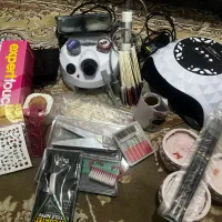 پک کامل وسایل کاشت ناخن همراه با کیف مخصوص