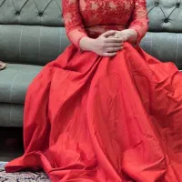 لباس ساتن بلند مجل