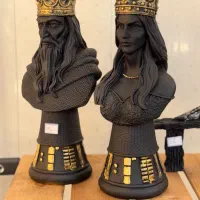 مجسمه دکوری کوروش و ملکه