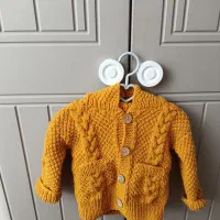 ژاکت شلوار بافت نوزادی زمستونی