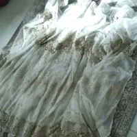 دوعدد پرده گیپور حریر ۱/۵در ۲