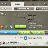 اکانت و کلن کلش آف کلنز