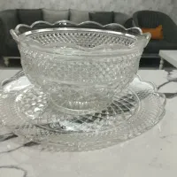 کاسه و بشقاب کریستال آمریکایی