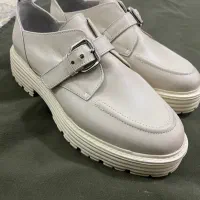 کفش چرم بوفالو سفید