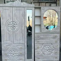 کمد سه درب سه کشو وکیوم طرحدار ام دی اف|جاکفشی، کمد، دراور|تهران, جیحون|دیوار