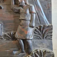 تابلو کلکسیونی تمام چوب نقش برجسته|کلکسیون اشیاء عتیقه|تهران, دکتر هوشیار|دیوار