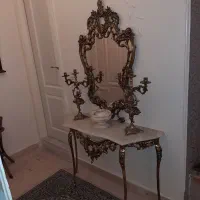 اینه و شمعدان برنز