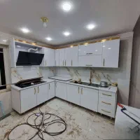 کابینت آشپزخانه روکش طرحدار و ساده/sadra cabin