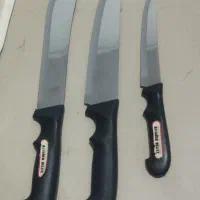 چاقوی استیل آشپزخانه درجه 1 سه عددی|ظروف پخت‌وپز|نوشهر, |دیوار