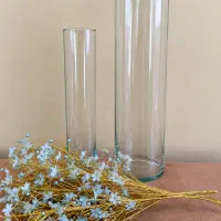 دو تا گلدان شیشه ای و گل با هم ۵۰۰