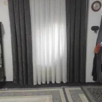 پرده با دستکش همراه با چوب پرده