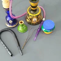 قلیان با لوازم اضافه + زغال سرخ کن برقی|کلکسیون و سرگرمی|پردیس, فاز ۸|دیوار