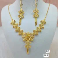 گردنبند نقره آبکاری طلا|جواهرات|شیراز, درکی|دیوار