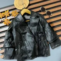 کاپشن چرم بچگانه