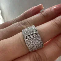 انگشتر نقره فول نگین ایتالیای شیک|بدلیجات|تهران, افسریه شمالی|دیوار