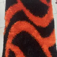 قالیچه مشکی نارنجی