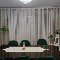 پرده پذیرایی وکنارپرده پانچ شده آماده نصب