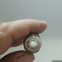 انگشتر نقره اوپال شیری با رکاب جوندار|جواهرات|تهران, ائمه اطهار|دیوار