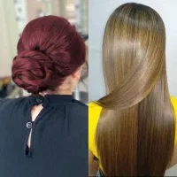 مدل رایگان کاشت هیدن،پروتئین مو،میکاپ شنیون رایگان