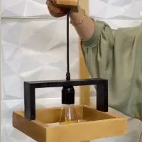 لوستر و ساعت چوبی|لوستر و چراغ آویز|خرمآباد, |دیوار