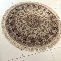فرش گرد طرح دستبافت