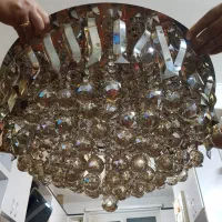 لوستر کریستالی بزرگ در حد نو