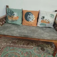 مبل سنتی ۷نفره گره چینی+جاکفشی+آینه|مبلمان خانگی و میز عسلی|الوند, |دیوار