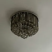 دوعدد لوستر با کنترل و تغییر رنگ سایر بزرگ