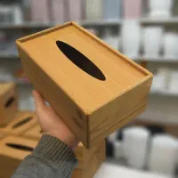 جا دستمال چوبی ترمو روشن