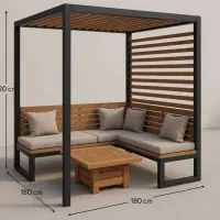 تولید انواع آلاچیق و فلزو چوبی